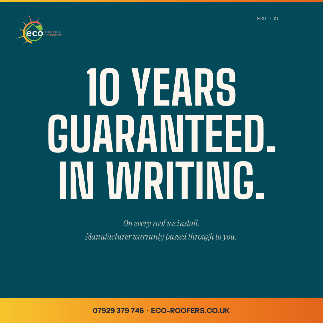 10-year written guarantee. In writing.