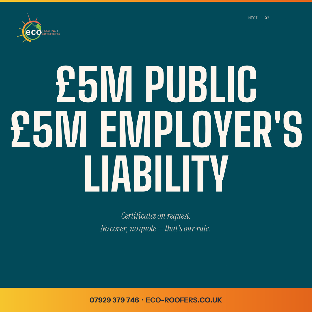£5,000,000 public liability insurance.