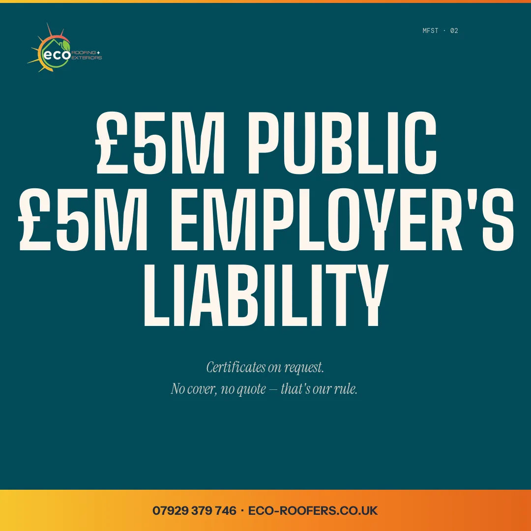 £5,000,000 public liability insurance.
