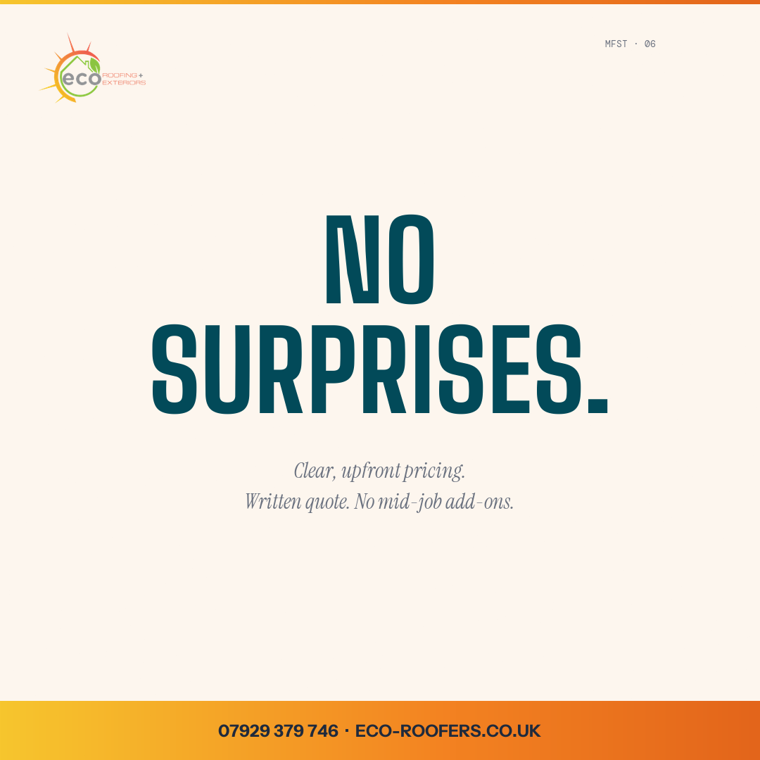 Written quote within 24 hours. No deposit-only deals.