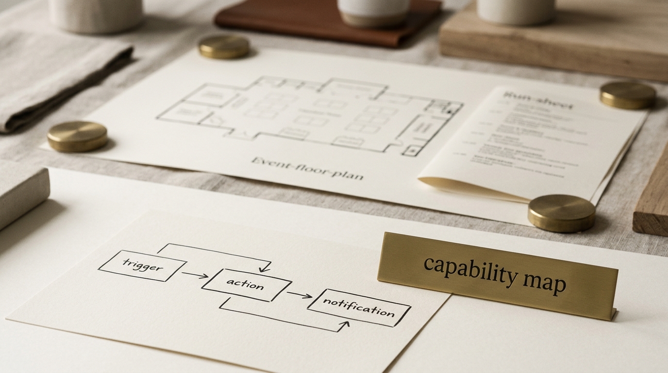 Automation & CRM for Events & Entertainment — assembled view