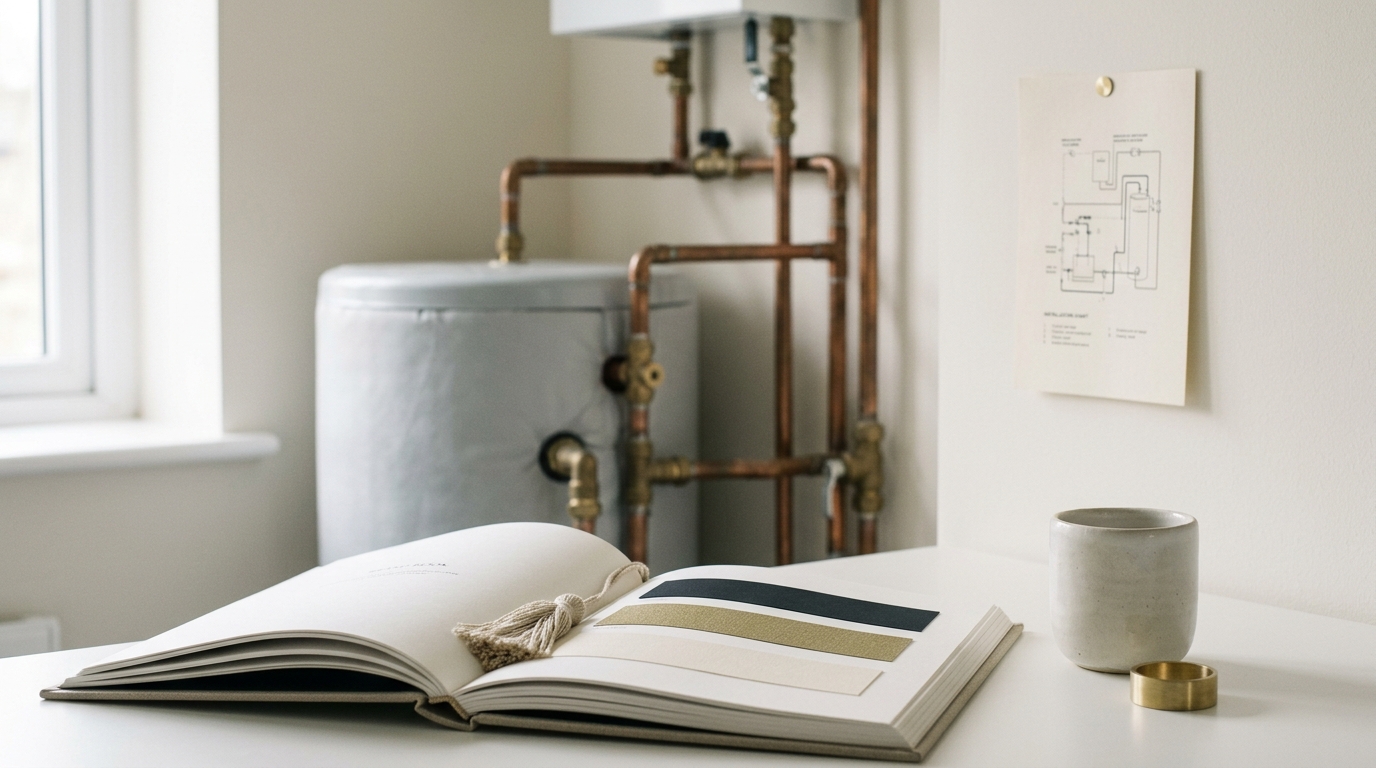 Brand & Design for Eco / Energy / Heating / Solar — assembled view