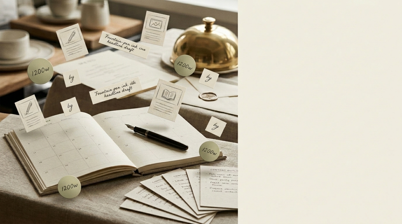 Content & Editorial for Hospitality, Food & Drink — with measurable signals