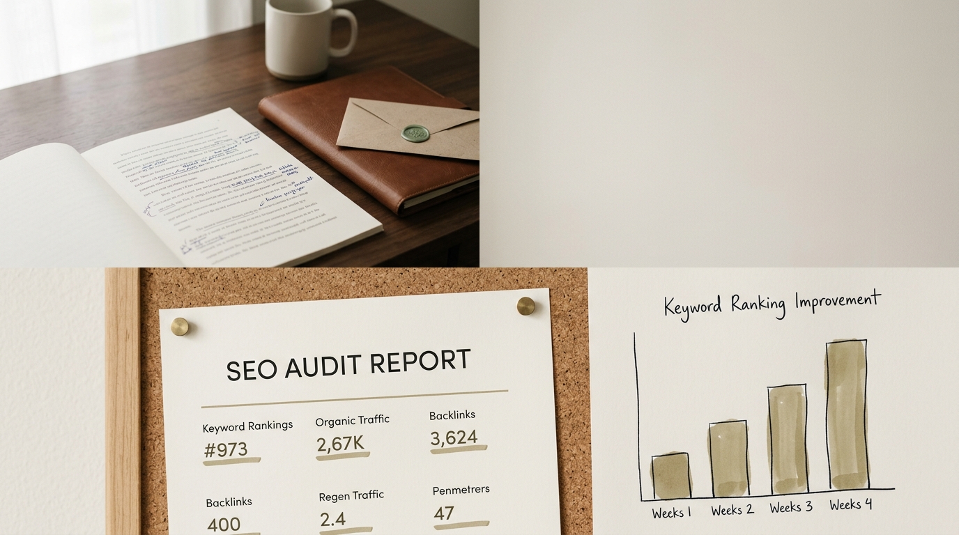 SEO & Organic Growth for Personal Brands & Creators — assembled view