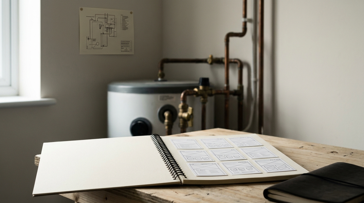 Programmatic Web Development for Eco / Energy / Heating / Solar — assembled view