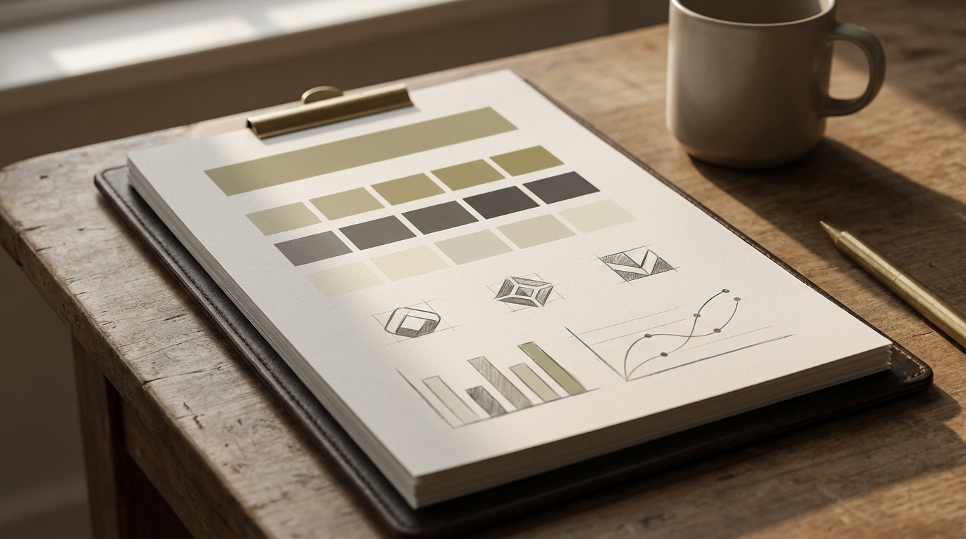 Brand & Design monthly report mockup — Weir Digital Media