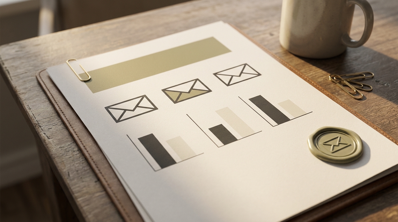 Email Marketing monthly report mockup — Weir Digital Media