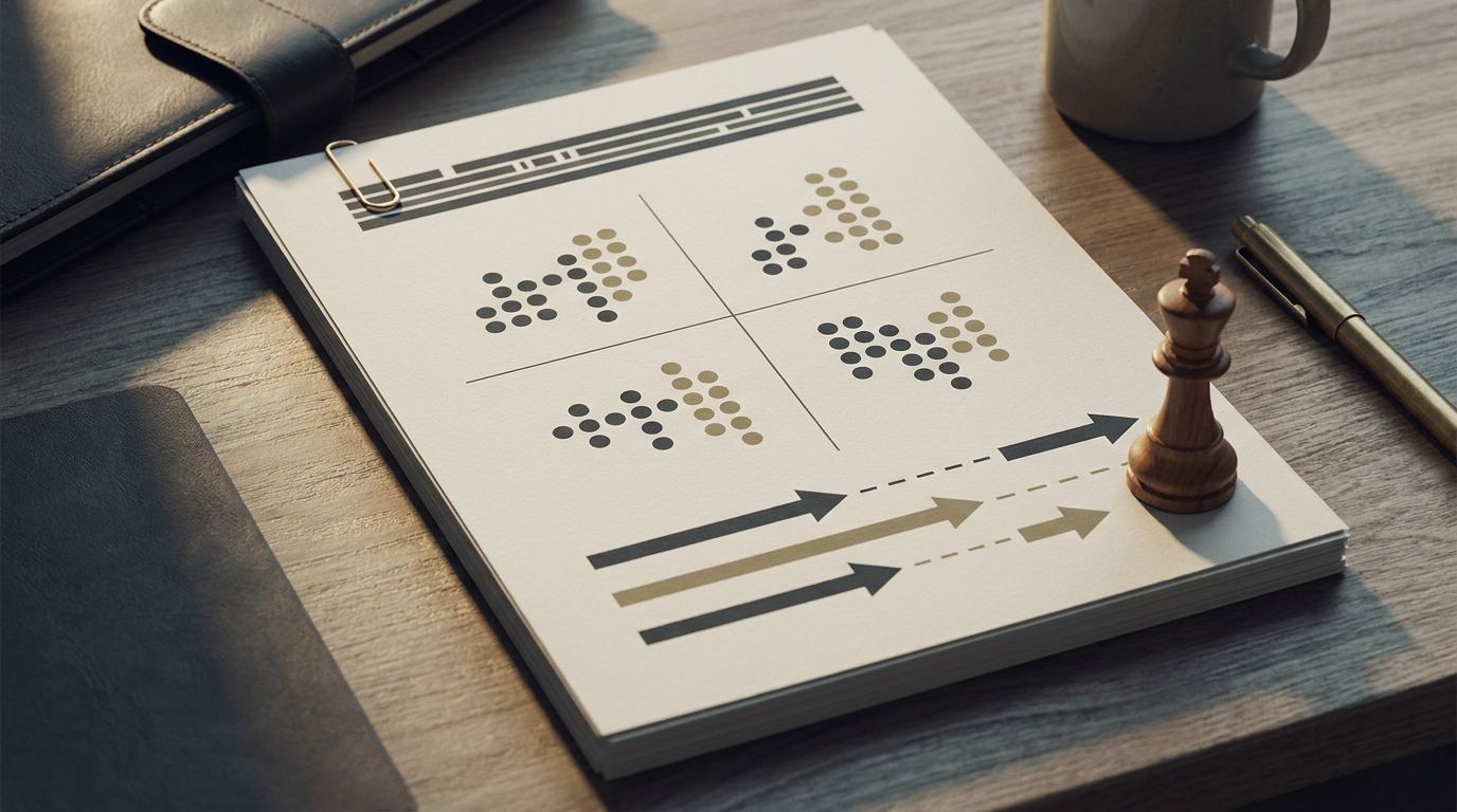 Strategy & Consultancy monthly report mockup — Weir Digital Media