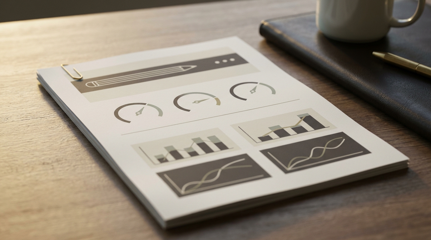 Programmatic Web Development monthly report mockup — Weir Digital Media